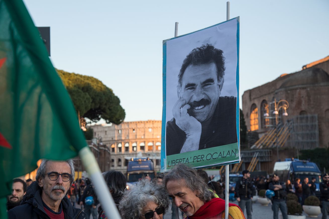 National demonstration in support of the Kurdish people in...