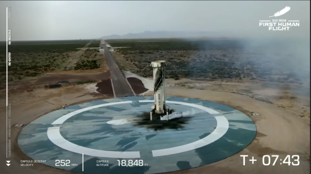 New Shepard touchdown