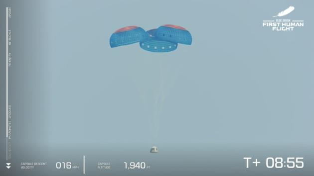 New Shepard capsule descent