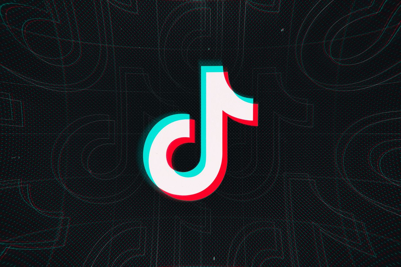 The TikTok music note logo against a dark background.